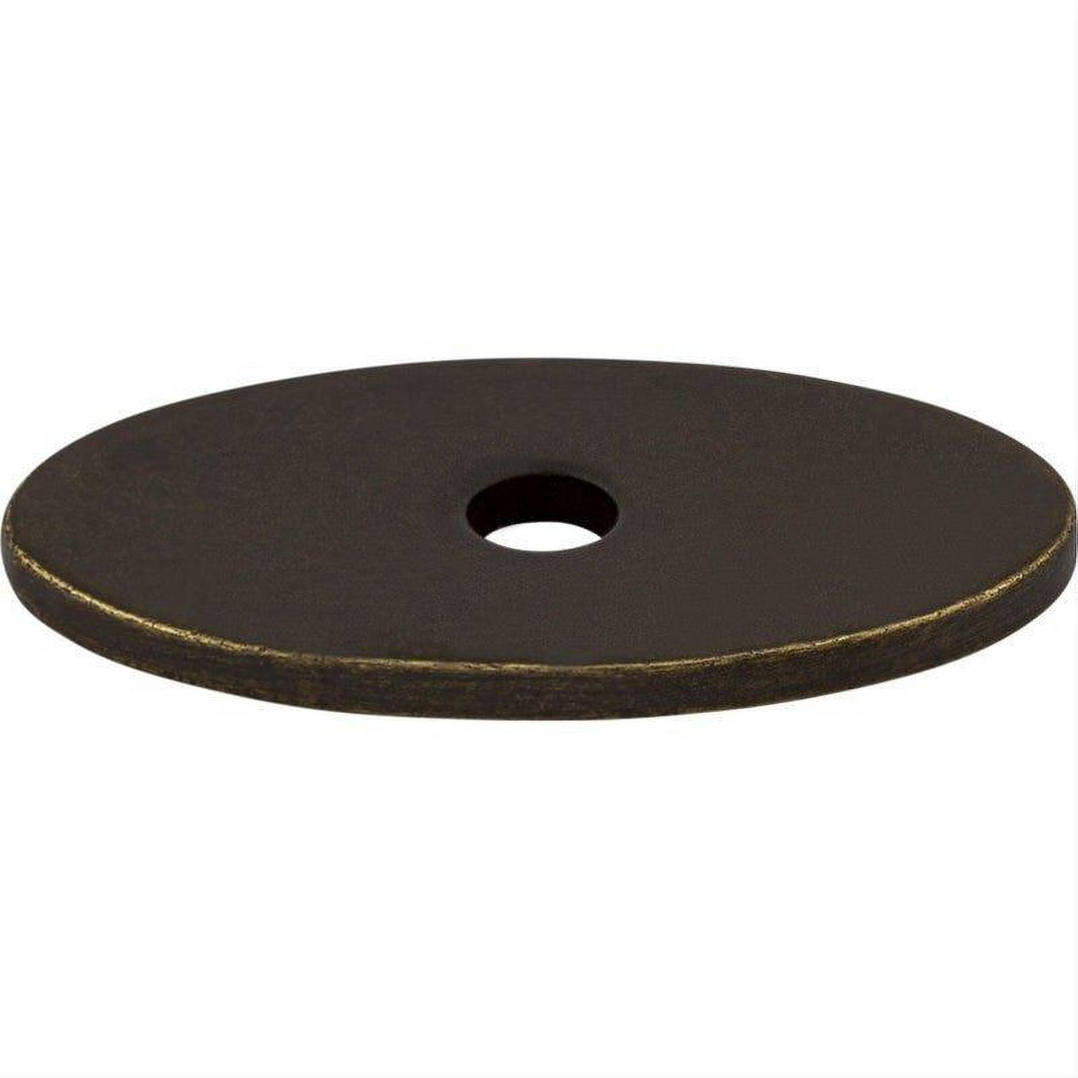 Top Knobs TK58GBZ TK58 Oval 1 1/4" Knob Backplate German Bronze