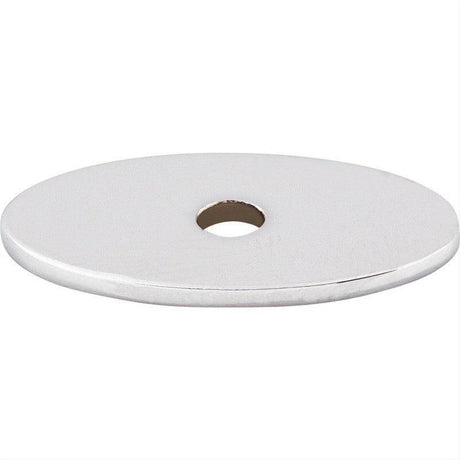 Top Knobs TK58PC TK58 Oval 1 1/4" Knob Backplate Polished Chrome