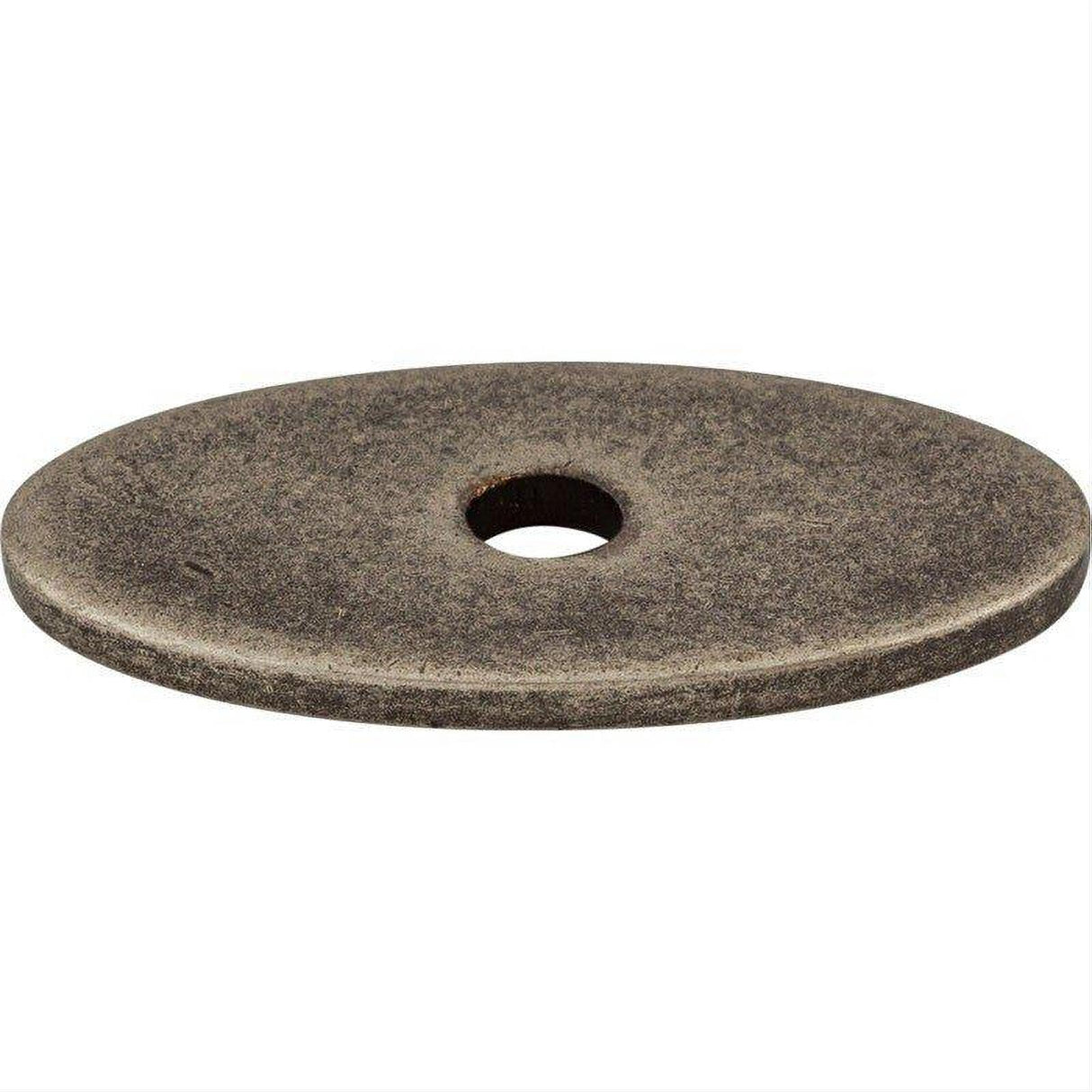 Top Knobs TK58PTA TK58 Oval 1 1/4" Knob Backplate Pewter Antique