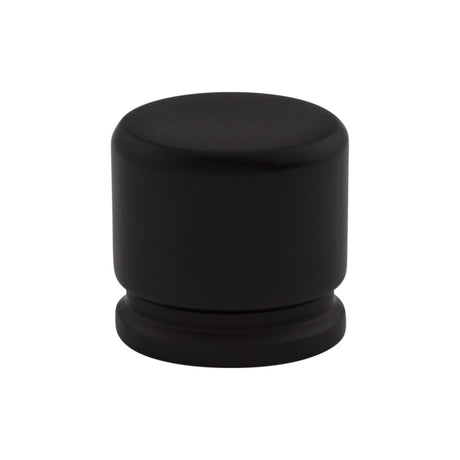 Top Knobs TK59BLK Oval 1 1/8" Length Oval Knob Flat Black