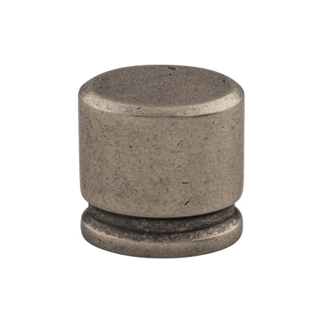 Top Knobs TK59PTA Oval 1 1/8" Length Oval Knob Pewter Antique