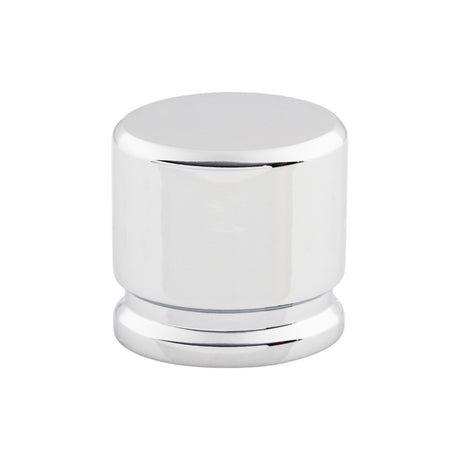 Top Knobs TK59PC Oval 1 1/8" Length Oval Knob Polished Chrome