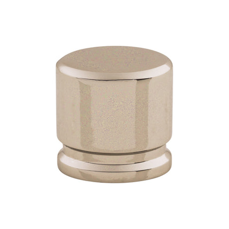 Top Knobs TK59PN Oval 1 1/8" Length Oval Knob Polished Nickel