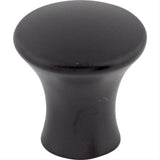 Top Knobs TK590BLK TK590 Oculus 7/8" Diameter Mushroom Cabinet Knob Flat Black