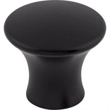 Top Knobs TK591BLK TK591 Oculus 1 1/8" Diameter Mushroom Cabinet Knob Flat Black