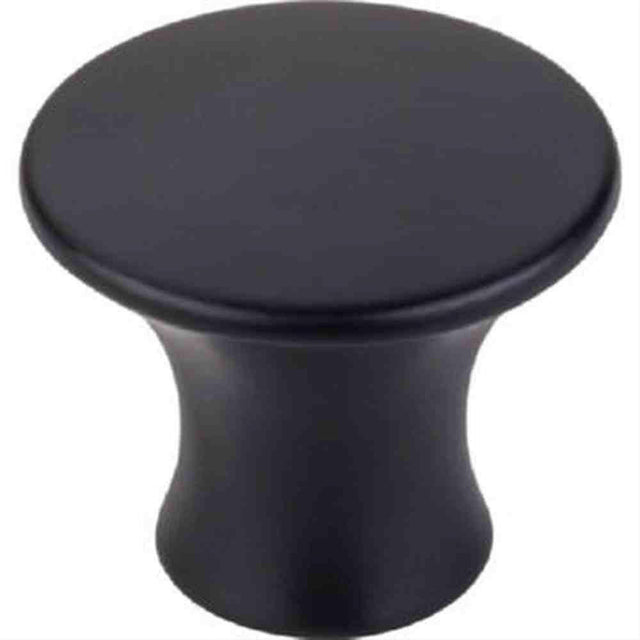 Top Knobs TK592BLK TK592 Oculus 1-1/4" Large Round Cabinet Knob Flat Black