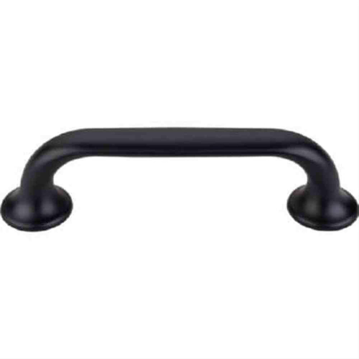 Top Knobs TK593BLK Oculus Oval Cabinet Pull 3-3/4" Center to Center Flat Black