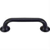 Top Knobs TK593BLK Oculus Oval Cabinet Pull 3-3/4" Center to Center Flat Black