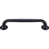 Top Knobs TK594BLK TK594 Oculus Oval Cabinet Pull 5-1/16" Center to Center Flat Black
