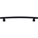 Top Knobs TK5BLK Arched Cabinet Pull 8" Center to Center Flat Black