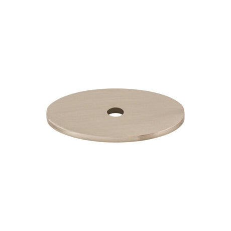 Top Knobs TK60BSN Oval Knob Backplate Brushed Satin Nickel