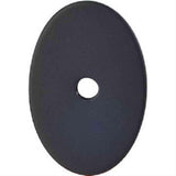 Top Knobs TK60BLK TK60 Oval Medium Backplate 1-1/2" Flat Black