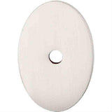 Top Knobs TK60BSN TK60 Oval Medium Backplate 1-1/2" Brushed Satin Nickel