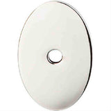 Top Knobs TK60PN TK60 Oval Medium Backplate 1-1/2" Polished Nickel