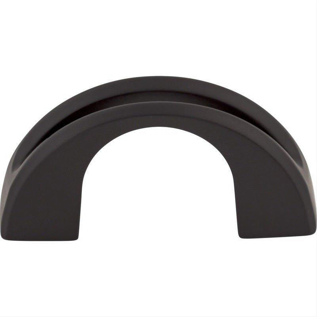 Top Knobs TK617BLK TK617 Tango U 1 1/4" Center to Center Finger Pull Flat Black
