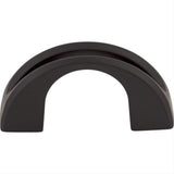 Top Knobs TK617BLK TK617 Tango U 1 1/4" Center to Center Finger Pull Flat Black