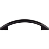 Top Knobs TK618BLK TK618 Tango Cut Out 3 3/4" Center to Center Arched Cabinet Pull Flat Black