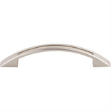 Top Knobs TK618BSN TK618 Tango Cut Out 3 3/4" Center to Center Arched Cabinet Pull Brushed Satin Nickel