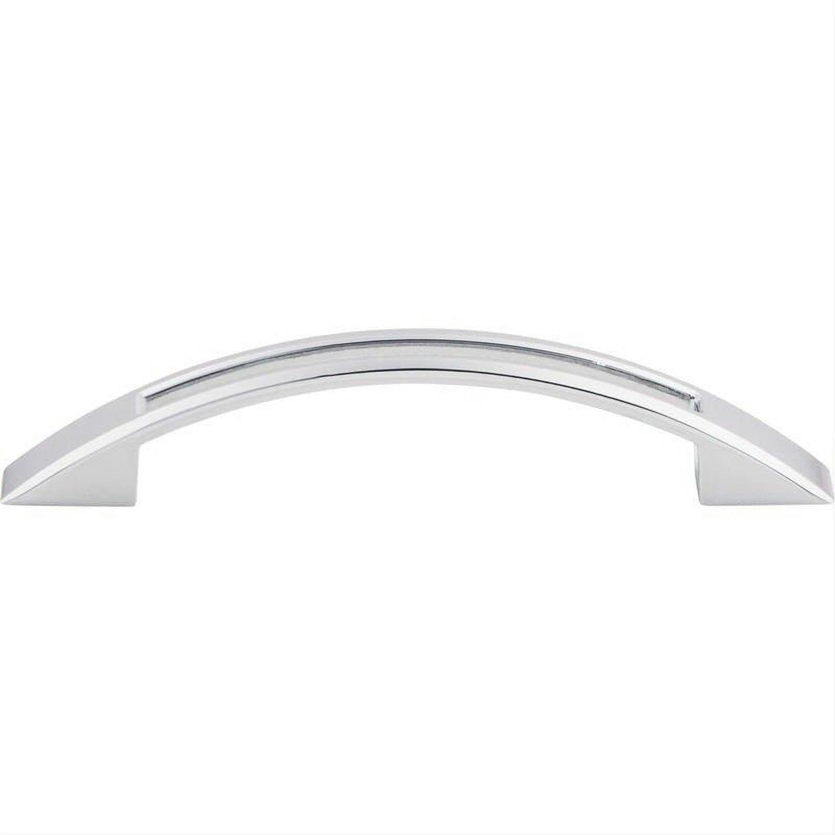 Top Knobs TK618PC TK618 Tango Cut Out 3 3/4" Center to Center Arched Cabinet Pull Polished Chrome