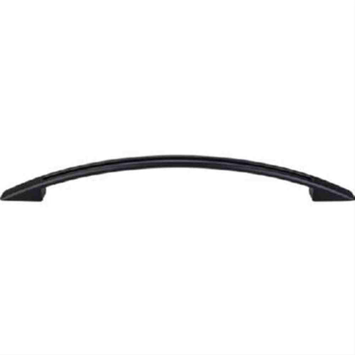 Top Knobs TK621BLK Tango Cut Out Cabinet Pull 7-1/2" Center to Center Flat Black
