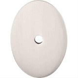 Top Knobs TK62BSN TK62 Oval Large Backplate 1-3/4" Brushed Satin Nickel
