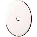 Top Knobs TK62PN TK62 Oval Large Backplate 1-3/4" Polished Nickel