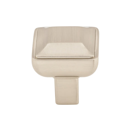 Top Knobs TK670BSN Podium 1" Length Square Knob Brushed Satin Nickel