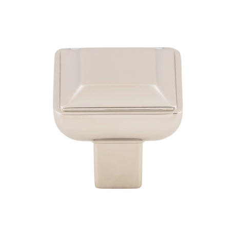Top Knobs TK671PN Podium 1 1/8" Length Square Knob Polished Nickel