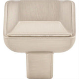 Top Knobs TK671BSN TK671 Podium 1 1/8" Length Square Cabinet Knob Brushed Satin Nickel