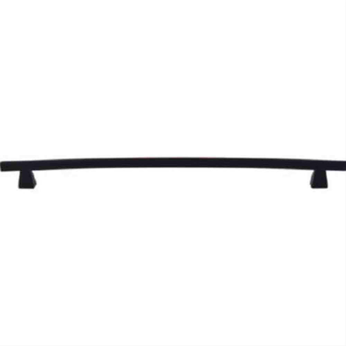 Top Knobs TK6BLK TK6 Arched Cabinet Pull 12" Center to Center Flat Black