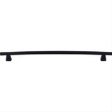 Top Knobs TK6BLK TK6 Arched Cabinet Pull 12" Center to Center Flat Black
