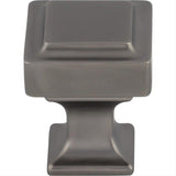 Top Knobs TK700AG TK700 Ascendra 1" Length Square Cabinet Knob Ash Gray