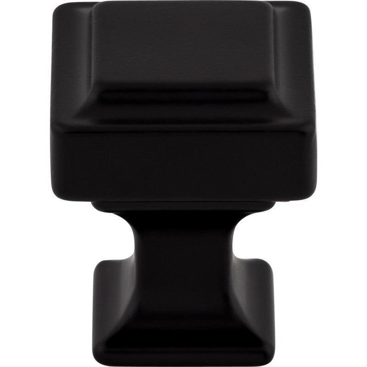 Top Knobs TK700BLK TK700 Ascendra 1" Length Square Cabinet Knob Flat Black