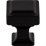 Top Knobs TK700BLK TK700 Ascendra 1" Length Square Cabinet Knob Flat Black