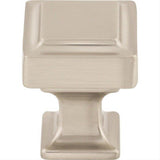 Top Knobs TK700BSN TK700 Ascendra 1" Length Square Cabinet Knob Brushed Satin Nickel