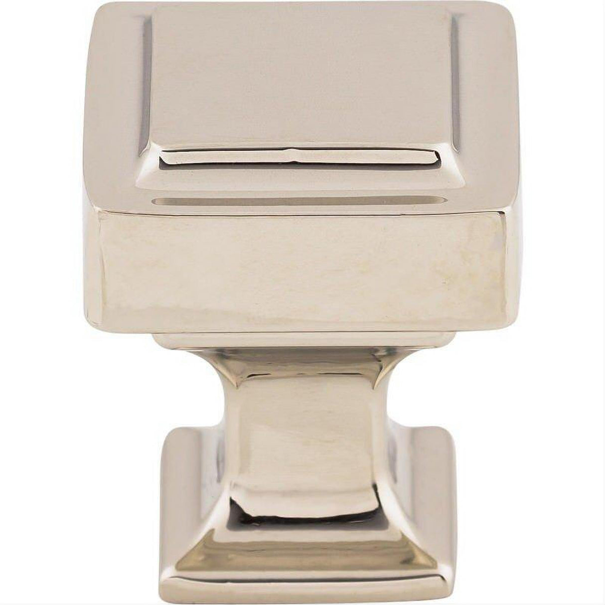 Top Knobs TK700PN TK700 Ascendra 1" Length Square Cabinet Knob Polished Nickel