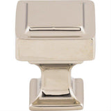 Top Knobs TK700PN TK700 Ascendra 1" Length Square Cabinet Knob Polished Nickel