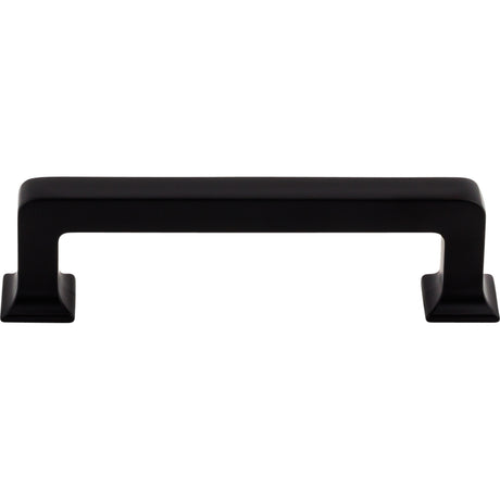 Top Knobs TK703BLK Ascendra 3 3/4" Center to Center Bar Pull Flat Black