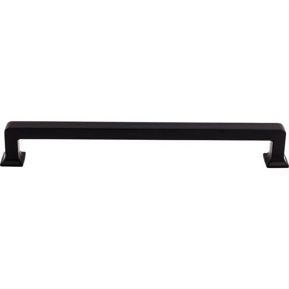 Top Knobs TK710BLK TK710 Ascendra 18" Center to Center Cabinet Pull / Appliance Pull Flat Black