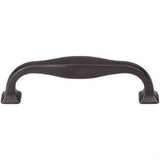 Top Knobs TK722BLK TK722 Contour Cabinet Pull 3-3/4" Center to Center Flat Black