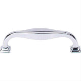 Top Knobs TK722PC TK722 Contour Cabinet Pull 3-3/4" Center to Center Polished Chrome