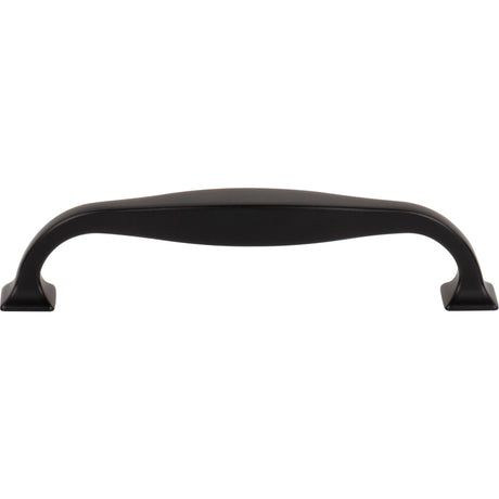 Top Knobs TK723BLK Contour 5 1/16" Center to Center Bar Pull Flat Black