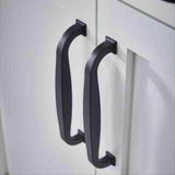 Top Knobs TK723BLK TK723 Contour Cabinet Pull 5-1/16" Center to Center Flat Black