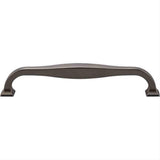 Top Knobs TK724BLK TK724 Contour Cabinet Pull 6-5/16" Center to Center Flat Black
