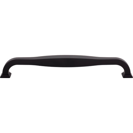 Top Knobs TK728BLK Contour 12" Center to Center Appliance Pull Flat Black