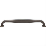 Top Knobs TK728BLK TK728 Contour Cabinet Pull / Appliance Pull 12" Center to Center Flat Black