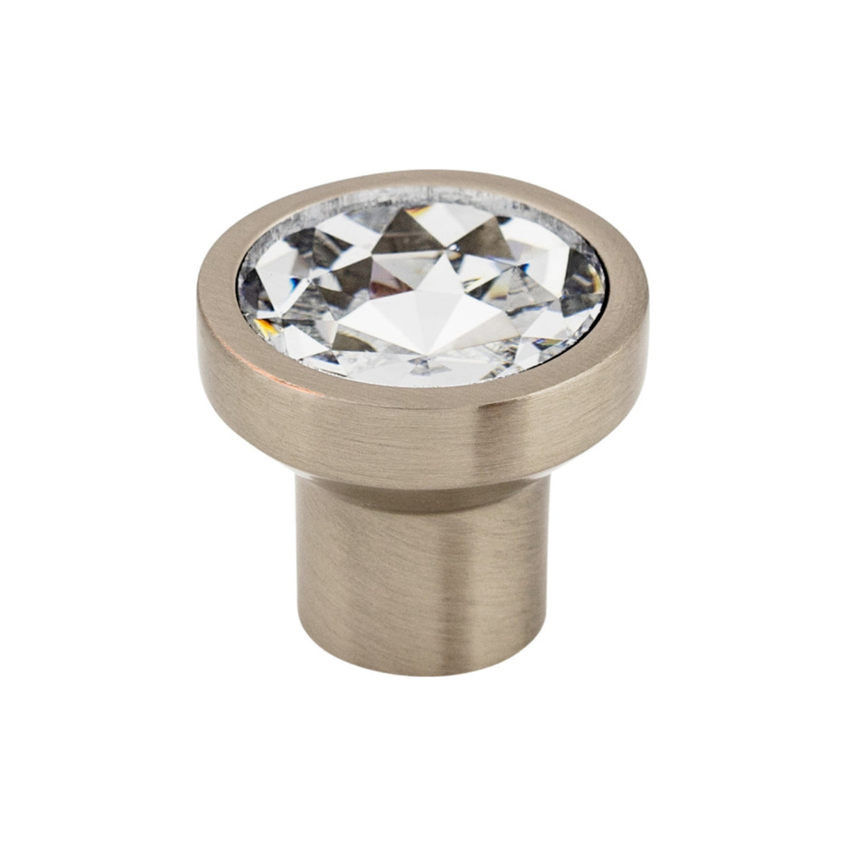 Top Knobs TK735 Wentworth Crystal 13/16" Diameter Mushroom Cabinet Knob