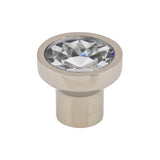 Top Knobs TK735 Wentworth Crystal 13/16" Diameter Mushroom Cabinet Knob