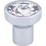 Top Knobs TK736PC TK736 Wentworth Crystal Cabinet Knob 1-1/8" Polished Chrome