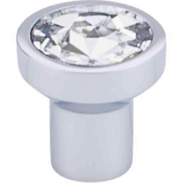Top Knobs TK736PC TK736 Wentworth Crystal Cabinet Knob 1-1/8" Polished Chrome
